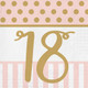 Pink Chic 18th Birthday Paper Napkins (20)