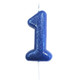 Age One Blue Glitter Candle (1)