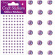 4mm Lavender Glitter Gem Craft Stickers (112)