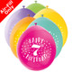 9 inch 7th Birthday Neck Up Assorted Latex Balloons (10)