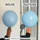 24" Pastel Matte Blue Sempertex Latex Balloons (3)