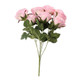 50cm Dusky Pink & Lilac Rose Bunch - 7 Heads (1)