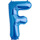 34 inch Blue Letter F Foil Balloon (1)