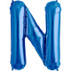 34 inch Blue Letter N Foil Balloon (1)