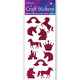 Unicorn Fuchsia Glitter Craft Stickers (1)