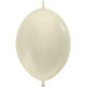 12" Satin Ivory Link-O-Loon Latex Balloons (50)