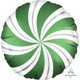 18 inch Emerald Green Candy Swirl Satin Foil Balloon (1)