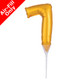 6 inch Gold Number 7 Balloon Cake Topper (1)