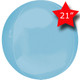 21" Jumbo Orbz Pastel Blue Foil Balloon (1) - UNPACKAGED