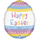 18 inch Pastel Striped Easter Egg Foil Balloon (1)
