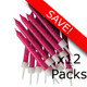 Fuchsia Glitter Candles (Box of 144)