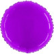 21" Shiny Purple Round Foil Balloon (1)