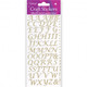 Stylised Alphabet Gold Craft Stickers (1)