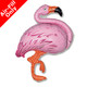 14 inch Flamingo Foil Balloon (1) - UNPACKAGED