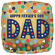 18 inch Happy Father's Day Square Foil Balloon (1)