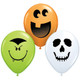 5 inch Halloween Face Assorted Latex Balloons (100)