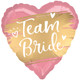 18 inch Team Bride Pink & Gold Heart Foil Balloon (1)