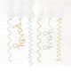 Silver & Gold Pipe Cleaner Balloon Tails (6)