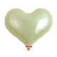 18" Ivory Heart Jelly Foil Balloon (1) - UNPACKAGED