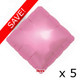 Pack of 5 18" Pink Diamond Foil Balloons