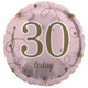 18 inch 30 Today Pink & Gold Stars Foil Balloon (1)