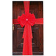 Christmas Red Door Bow (1)