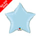 9" Pearl Light Blue Star Foil Balloon (1) - UNPACKAGED