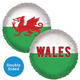 An 18 inch Wales Flag Foil Balloon, manufactured by Sensations.
