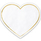 Gold Heart Paper Napkins (20)