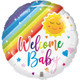 18 inch Welcome Baby Rainbow Foil Balloon (1)