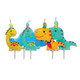 Dino Party Pick Candles (5)