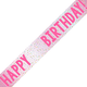 Pink Confetti Add An Age Birthday Banner - 1.8m (1)