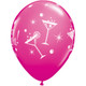 11 inch Wild Berry Hen Night Bubbly Latex Balloons (6)