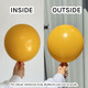 12" Standard Amber Kalisan Latex Balloons (100)