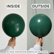 5" Standard Dark Green Kalisan Latex Balloons (100)