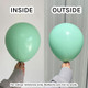 24" Macaron Mint Green Kalisan Latex Balloons (2)