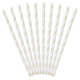 Floral Metallic Gold Paper Straws (10)