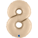 40 inch Cream Number 8 Satin Foil Balloon (1)