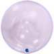 15" Globe Lilac Transparent Balloon (1) - UNPACKAGED