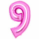 34 inch Amscan Pink Number 9 Foil Balloon (1)