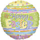 18 inch Happy Easter Pastel Holographic Foil Balloon (1)