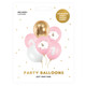 12 inch Light Pink One Assorted Latex Balloons (6)