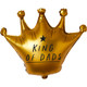 35 inch King of Dads Satin Gold Crown Foil Balloon (1)