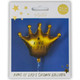 35 inch King of Dads Satin Gold Crown Foil Balloon (1)