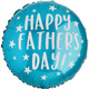 20 inch Happy Father's Day Teal Round Foil Balloon (1)