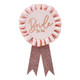 Bride to Be Rose Gold Rosette Badge (1)