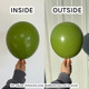 5" Fiona Green Tuftex Latex Balloons (50)