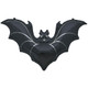 33 inch Spooky Black Bat Foil Balloon (1)
