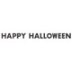 Happy Halloween Black Glitter Letter Banner - 9ft. (1)