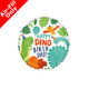 9 inch Dino-mite Birthday Party Foil Balloon (1) - UNPACKAGED